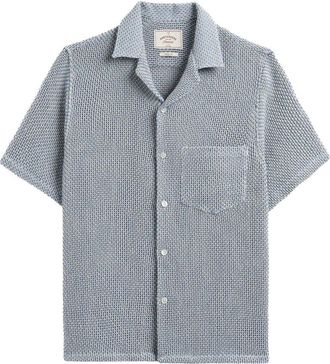 Portuguese Flannel Agora Textured Bowling Collar Shirt