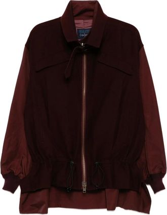 Yohji Yamamoto Giacca in flanella - Rosso