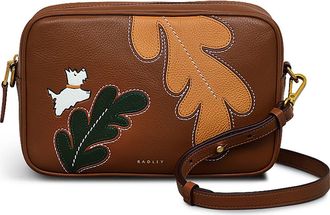 Radley London Autumn Editions Small Zip Leather Crossbody Bag in Saddle at Nordstrom Rack