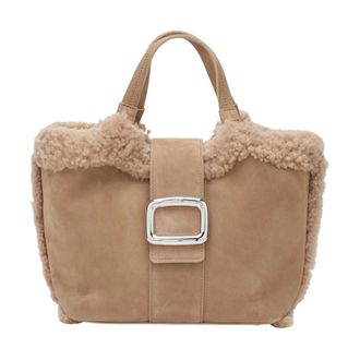 Roger Vivier Handbags, female, Brown, ONE SIZE, Borsa Shopping Piccola Grand Vivier Choc