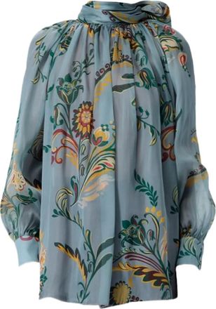 Etro Top con fiocco - Blu