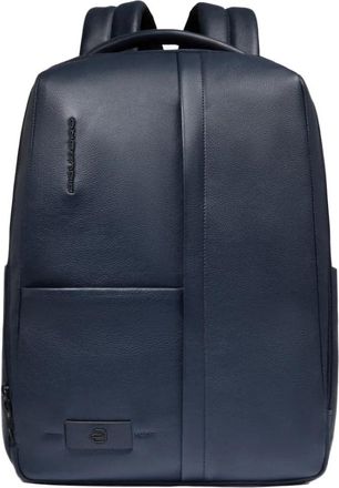 Piquadro W137 Backpack - Heren - Rugzakken - Blauw - ONE Size - Leer - Tassen