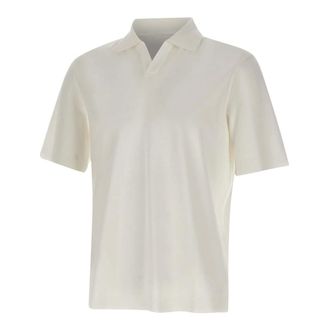 Herno Polo Shirts, male, White, Size: 2XL Cotton Polo Shirt