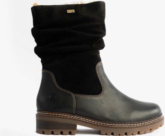 Remonte Womens D0b80-00 Womes Side Zip Ankle Boots Black Leather - Size UK 7.5