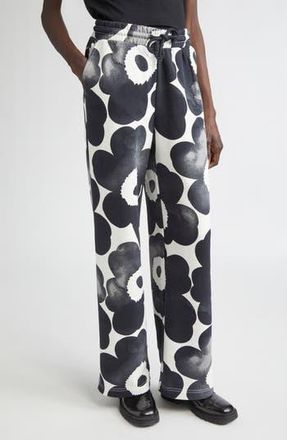 Marimekko Unikko Floral French Terry Sweatpants in Off White at Nordstrom Rack, Size X-Small