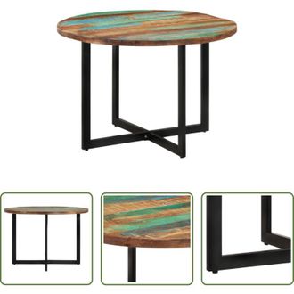 vidaXL vidaXL Tavolo da pranzo in legno di teak - Tavolo da Pranzo 110x75 cm in Legno Massello di Recupero
