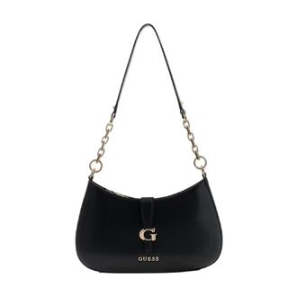 Guess Carrie Shoulder Bag - female - Guess - Shoulder Bags - Black - ONE SIZE - Bags