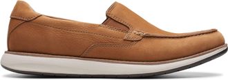 Clarks Un Pilot Step Leather Shoes in Tan Standard Fit Size 10