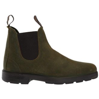 Blundstone 1615 Suede Unisex Ankle Boots - Dark Olive - Size:UK 10.5