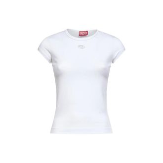 Diesel T-Shirts, female, White, Size: XS Diesel T-shirts and Polos White