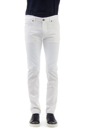 Pantaloni Torino Colored 5-Pocket Cotton Satin Swing Fit Trousers