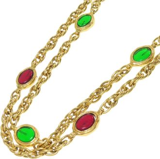 Chanel gold Color gold Plating Necklace (Pre-Owned)