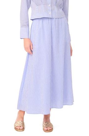 Vince Camuto Stripe Flowy Maxi Skirt in Classic Blue at Nordstrom, Size X-Large