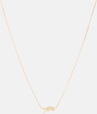 Bottega Veneta Knot 18kt gold-plated sterling silver necklace