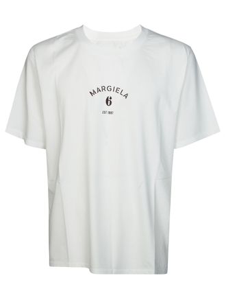 Maison Margiela White Minimalist Front Logo T-Shirt