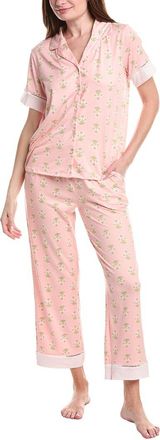 Vera Bradley 2Pc Notch Collar Top & Pant Pajama Set