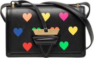 Loewe Pre-owned Cross Body Bags, female, Black, Size: ONE SIZE Pre-owned Leather Crossbody Bag