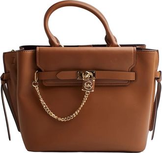 Michael Kors Legacy Satchel Tas met Kettinghanger - Dames - Handtassen - Bruin - ONE Size - Tassen
