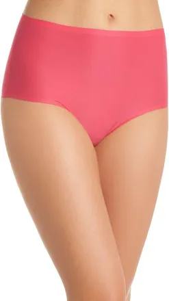 Chantelle Soft Stretch High Waist Briefs in Lipstick at Nordstrom