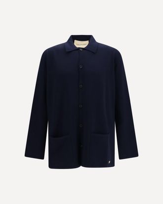 Valentino Wool Cardigan with VLogo Male L