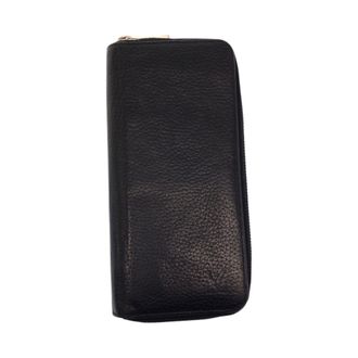 Louis Vuitton Black Leather Long Wallet (Bi-Fold) (Pre-Owned)