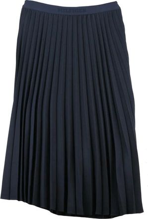 Tommy Hilfiger Blue Logo Pleated Skirt