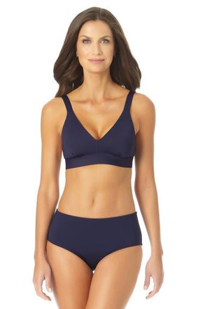 Anne Cole Womens Easy Triangle Bikini Top - Navy in Black at Nordstrom, Size X-Large