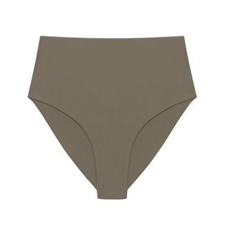 JADE Swim Bound Bottom In Taupe Sheen
