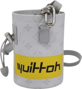 Louis Vuitton Tweedehands Canvas Louis Vuitton tassen - Dames - Vintage Tas - Grijs - ONE Size - Vintage
