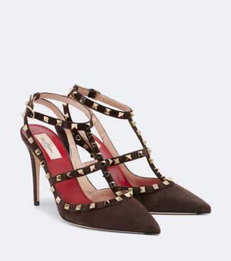 Valentino Garavani Rockstud suede pumps