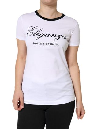 Dolce & Gabbana Eleganza T-shirt Korte Mouwen Ronde Hals