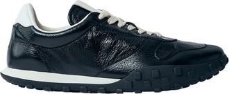 Jil Sander Leren Low-Top Sneakers met Logo Motief - Dames - Sneakers - Zwart - 39 EU - Leer - Schoenen