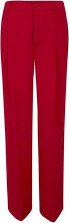 Ralph Lauren Straight Trousers, female, Red, Size: 2XS Straight Trousers