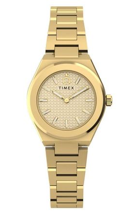 Timex Q Timex Continental Mini 24mm Stainless Steel Bracelet Watch in Gold-Tone at Nordstrom