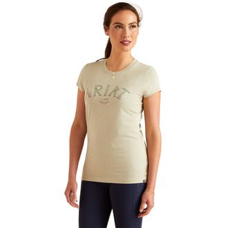 Ariat Womens Posey T-Shirt in Heather Laurel Green, Size Large, by Ariat