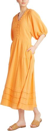 Draper James Chloe V-Neck Midi Dress