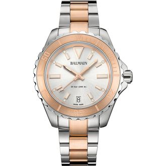 Balmain Ophrys Watch, 34.5mm in Stainless Steel/Rose Gold at Nordstrom