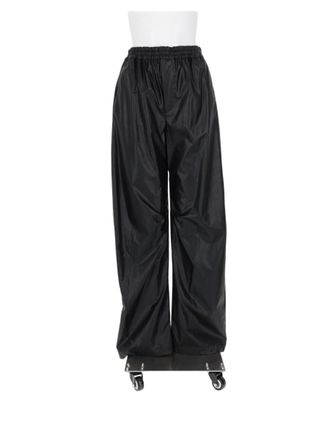 Maison Margiela Wide-Leg Trousers with Polyurethane Coating