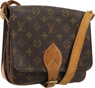 Louis Vuitton Pre-owned Cross Body Bags, female, Brown, Size: ONE SIZE Pre-owned Cartouchiere MM Shoulder Bag