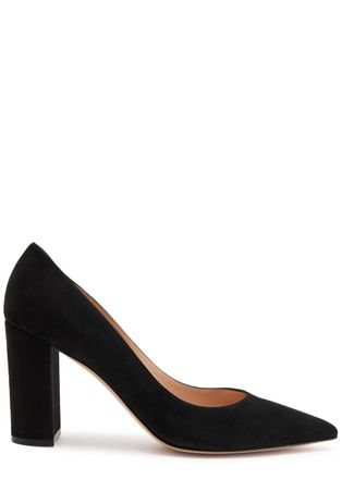 Gianvito Rossi Piper 85 Suede Pumps - Black