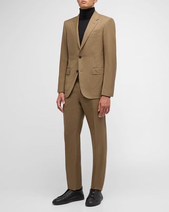 Ermenegildo Zegna Single Breasted Suits, male, Black, Size