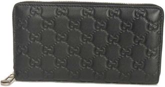 Gucci Black Long Wallet (Bi-Fold) (Pre-Owned)