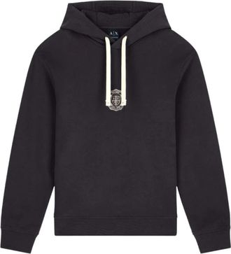A|X Armani Exchange Crossover Hoodie - Heren - Hoodies - Zwart - L - Katoen - Hoodies & sweatvesten