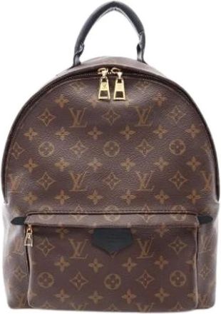 Louis Vuitton Pre-owned Monogram Rugzak - Dames - Vintage Rugzakken - Bruin - ONE Size - Leer - Vintage