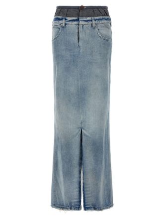 Maison Margiela Slits Denim Skirt