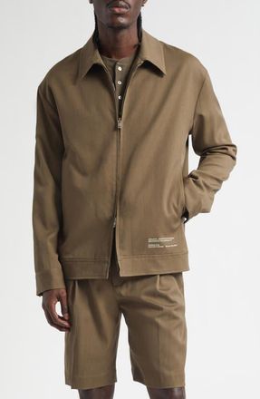 Golden Goose Journey Luther Virgin Wool Gabardine Coachs Jacket in Cub at Nordstrom, Size 40 Us