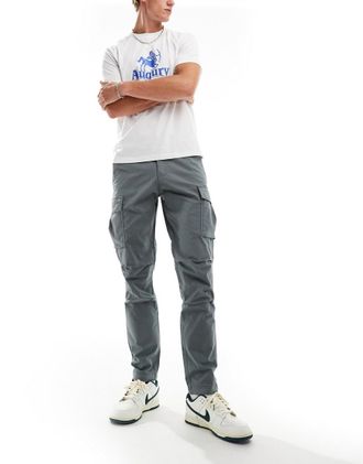 Jack & Jones ACE - Pantaloni cargo ampi grigio ardesia