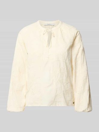 Pepe Jeans London Regular Fit Langarmbluse aus reiner Baumwolle Modell FRIDA in Offwhite, Gr&ouml;&szlig;e XL