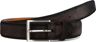 Magnanni Bruine leren riem - Heren - Riemen - Bruin - 105 CM - Leer - Accessoires