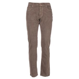 Jacob Cohen Slim-fit Trousers, male, Brown, Size: W36 Bard Corduroy Trousers